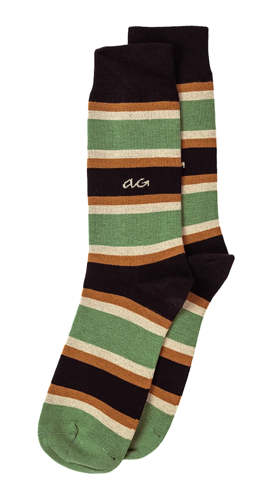 Alfredo Gonzales Alfredo Gonzales Socks Big Stripes Light Army