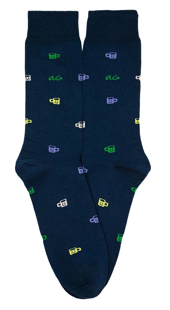Alfredo Gonzales Alfredo Gonzales Socks Coffee Navy