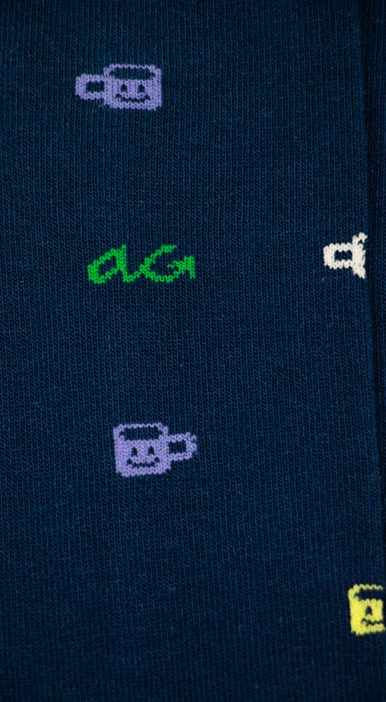 Alfredo Gonzales Alfredo Gonzales Socks Coffee Navy
