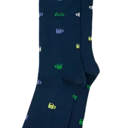 Alfredo Gonzales Socks Coffee Navy