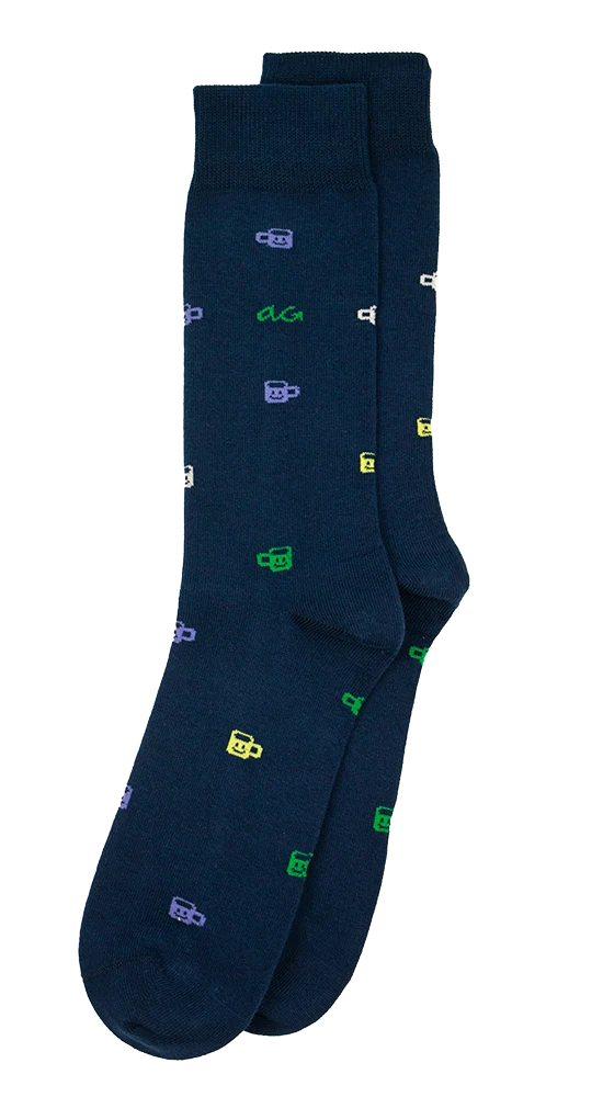 Alfredo Gonzales Alfredo Gonzales Socks Coffee Navy