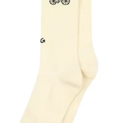 Alfredo Gonzales Socks Athletic Outline Bike Off White