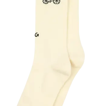 Alfredo Gonzales Sokken Athletic Outline Bike Off White