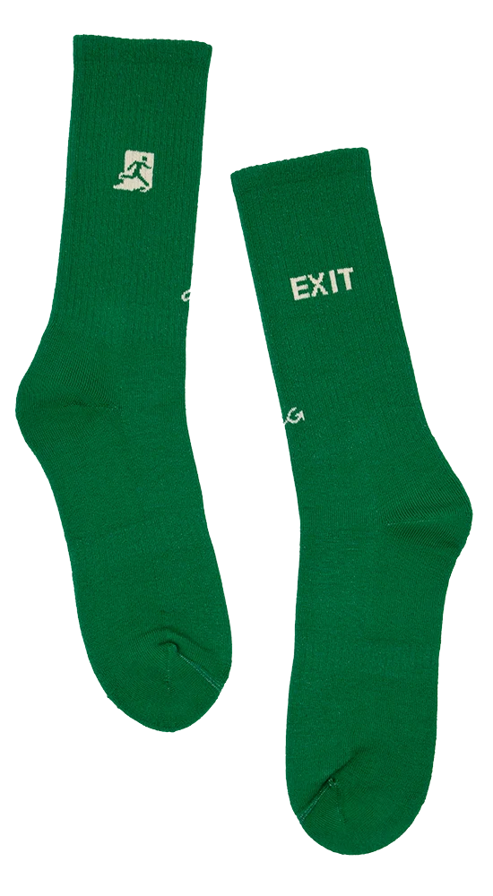 Alfredo Gonzales Alfredo Gonzales Socks Athletic Icon Exit Green