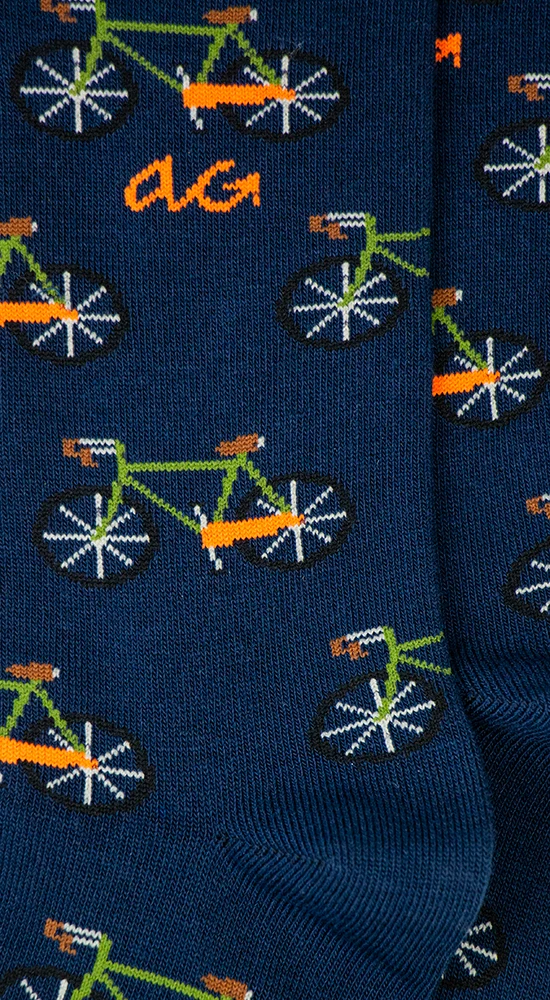 Alfredo Gonzales Alfredo Gonzales Socks Bicycles Navy