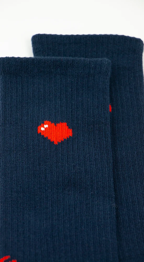 Alfredo Gonzales Alfredo Gonzales Socks Athletic Icon Hearts Navy