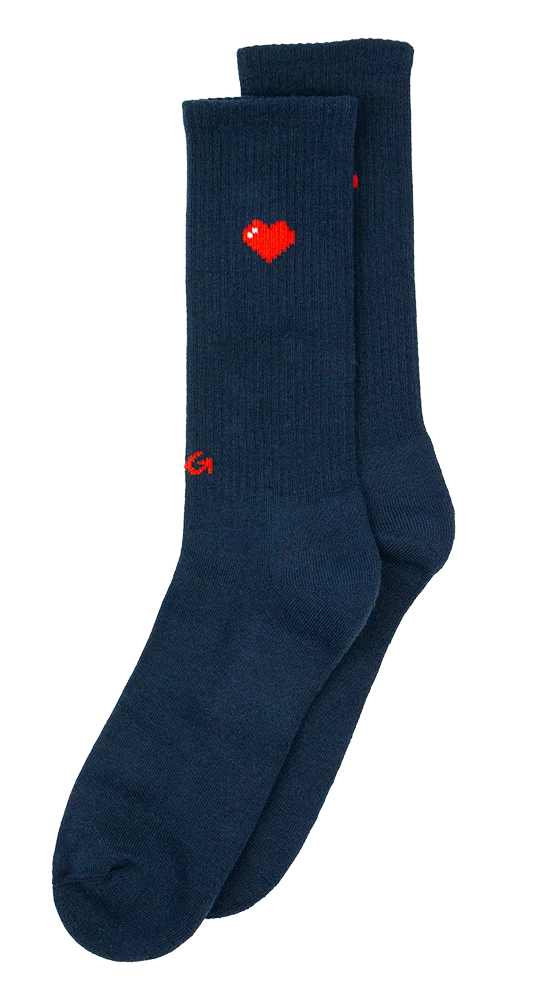Alfredo Gonzales Alfredo Gonzales Socks Athletic Icon Hearts Navy