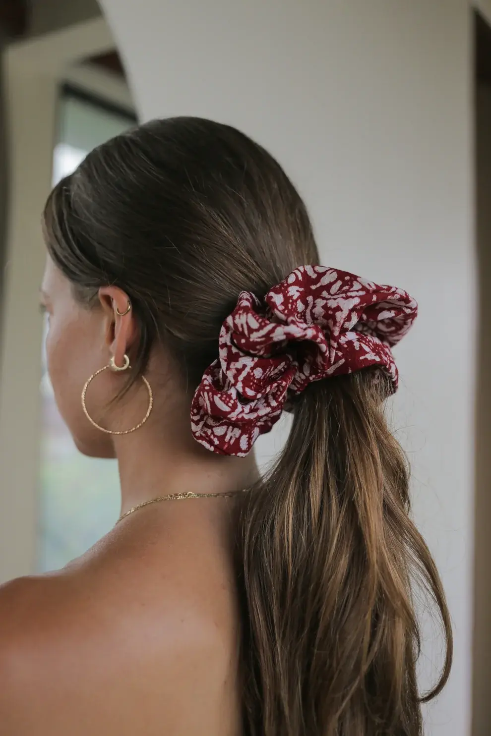 STUDIO BATIK BATIK Studio Batik Batik Scrunchie Kompas