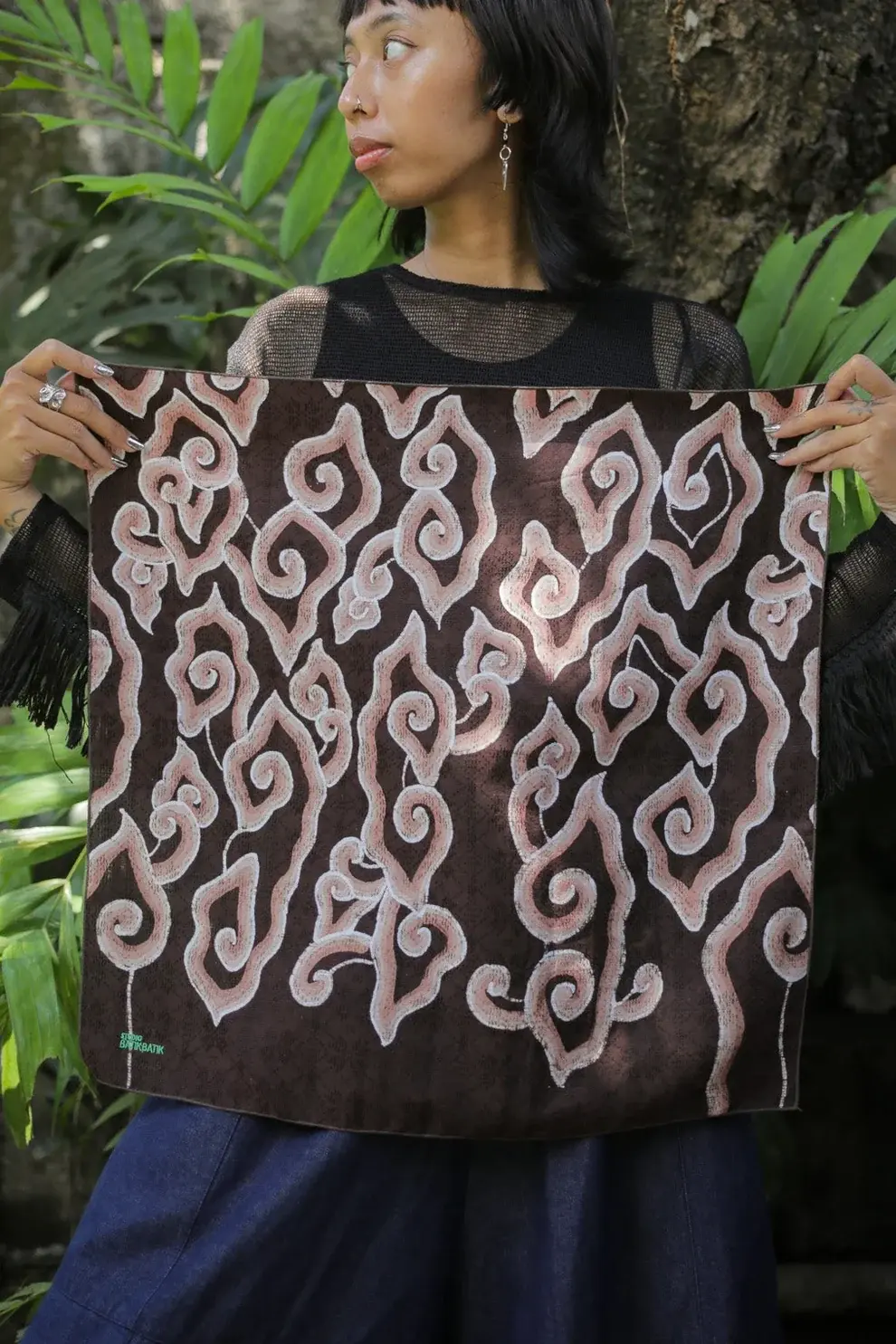 STUDIO BATIK BATIK Studio Batik Batik Bandana Mega Mendung brown