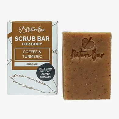 Nature Bar Body Scrub Bar Coffee & Turmeric