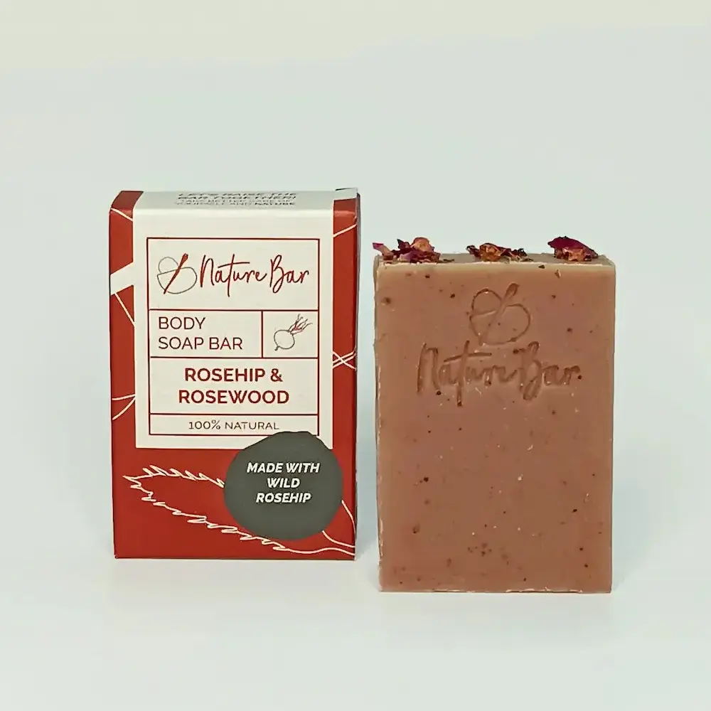 Nature Bar Nature Bar Rozenbottel & Palissander Body Soap Bar