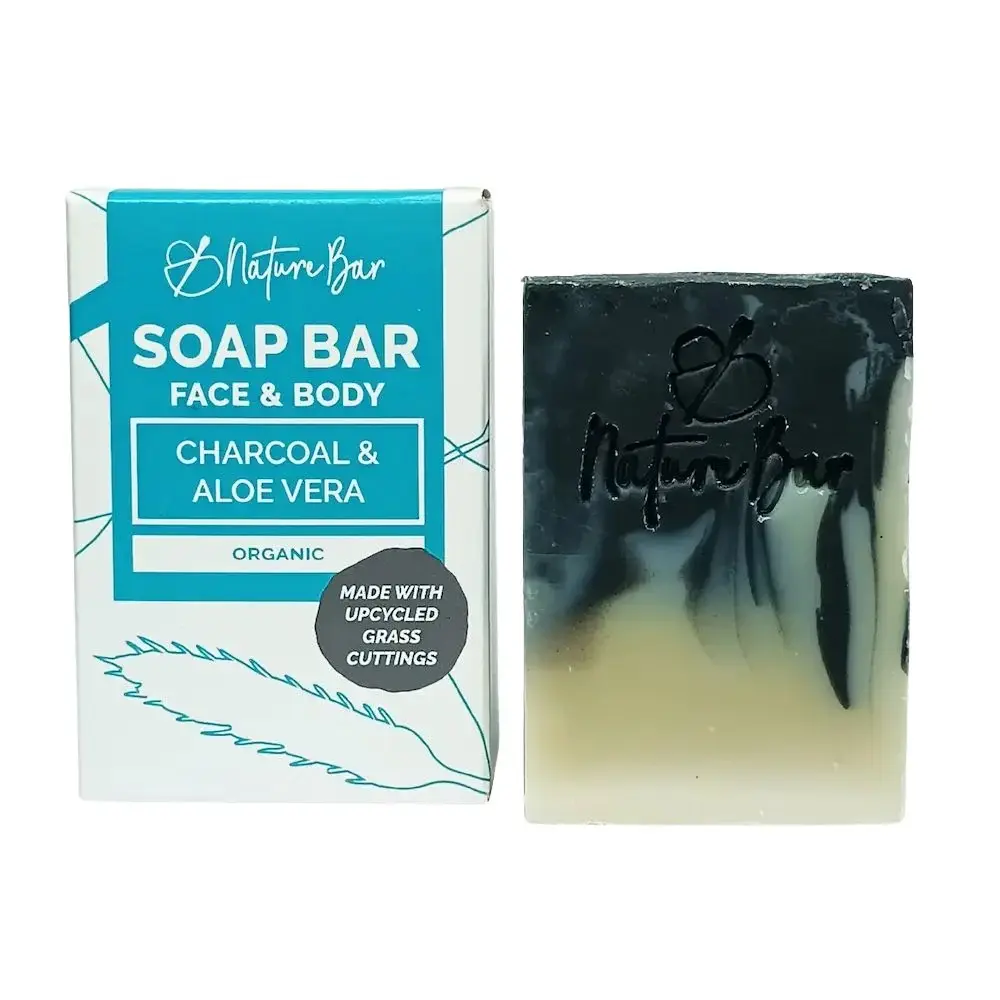 Nature Bar Nature Bar Charcoal & Aloe Vera Face & Body Soap Bar