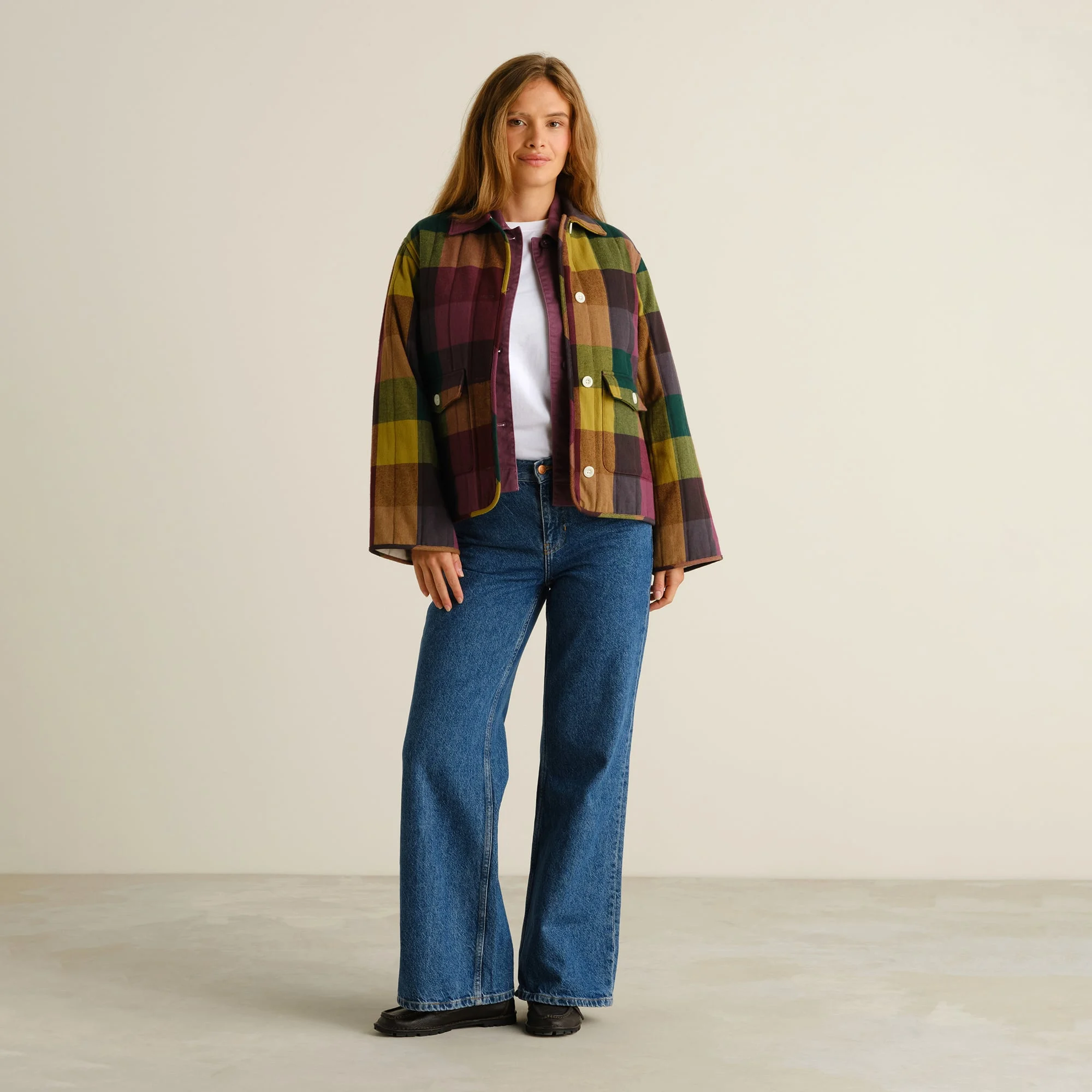 Dedicated Dedicated Jacket Voxtorp Flannel Check Bold Multi Color