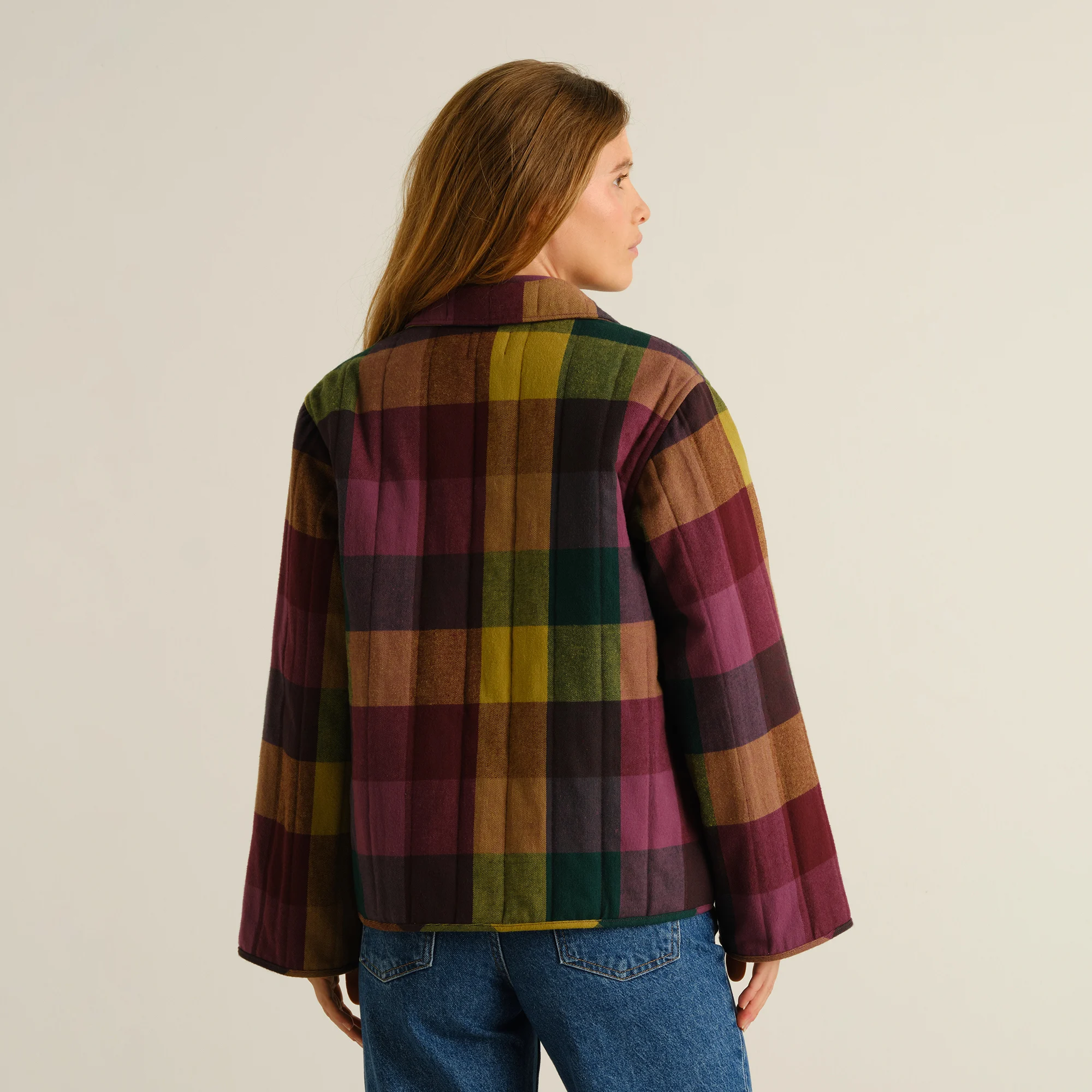 Dedicated Dedicated Jacket Voxtorp Flannel Check Bold Multi Color