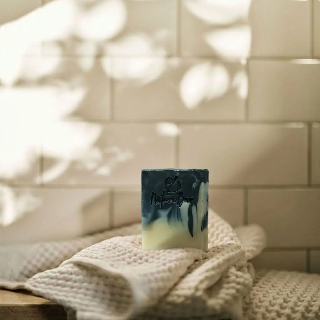 Nature Bar Nature Bar Charcoal & Aloe Vera Face & Body Soap Bar