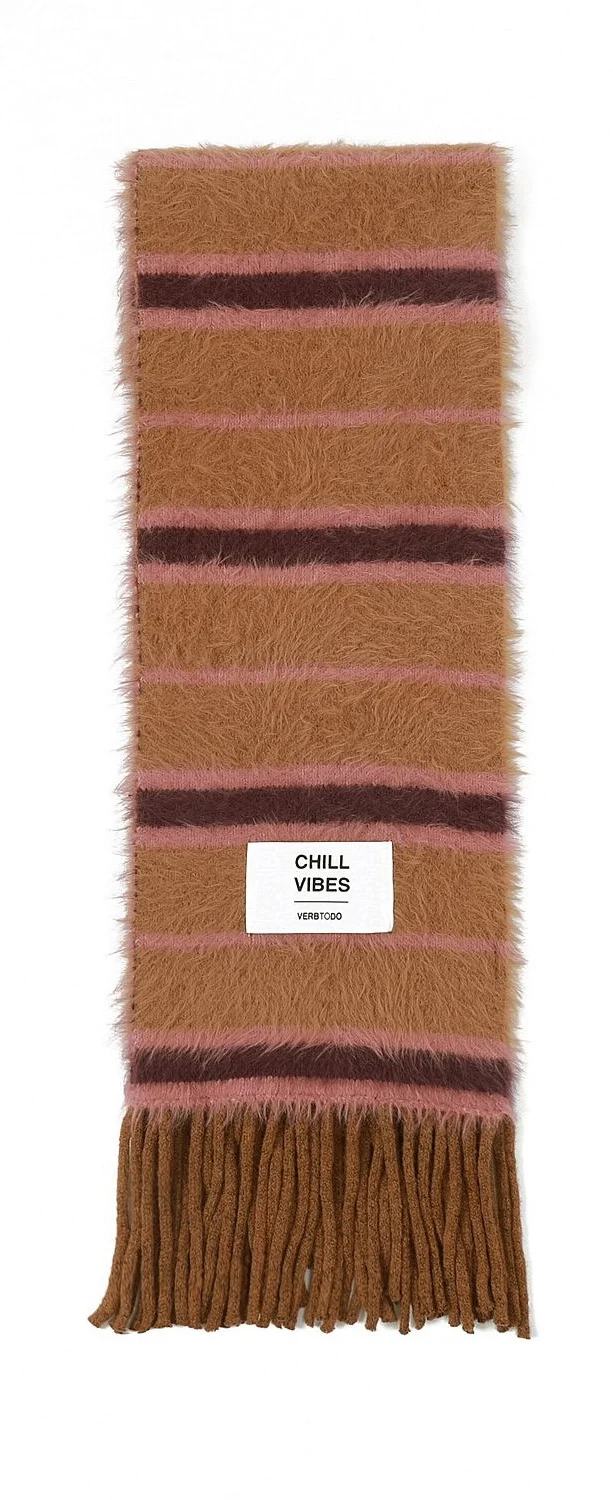Verb To Do Verb To Do Sjaal Chill Vibes Camel & Purple