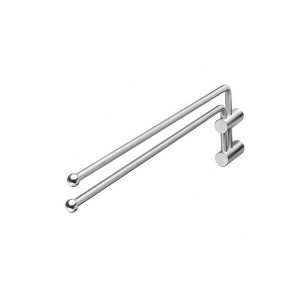 Intersteel Handdoekhouder duo-gebogen draaibaar rvs geborsteld Intersteel Handdoekhouder duo-gebogen draaibaar rvs geborsteld