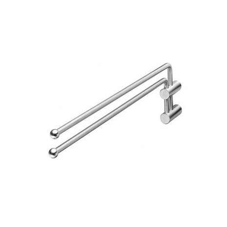 Intersteel Handdoekhouder duo-gebogen draaibaar rvs geborsteld Intersteel Handdoekhouder duo-gebogen draaibaar rvs geborsteld