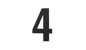 Intersteel Huisnummer 4 xl hoogte 30 cm rvs - mat zwart