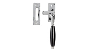 De Oude Deurklink Raamsluiting Klassiek glanzend nikkel rechts kozijnplaatje De Oude Deurklink Raamsluiting Klassiek glanzend nikkel rechts kozijnplaatje