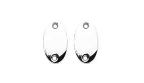 De Oude Deurklink Blindrozet ovaal - glanzend nikkel De Oude Deurklink Blindrozet ovaal - glanzend nikkel