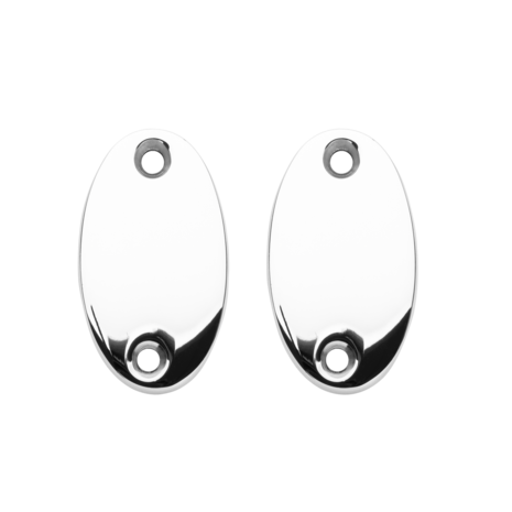 De Oude Deurklink Blindrozet ovaal - glanzend nikkel