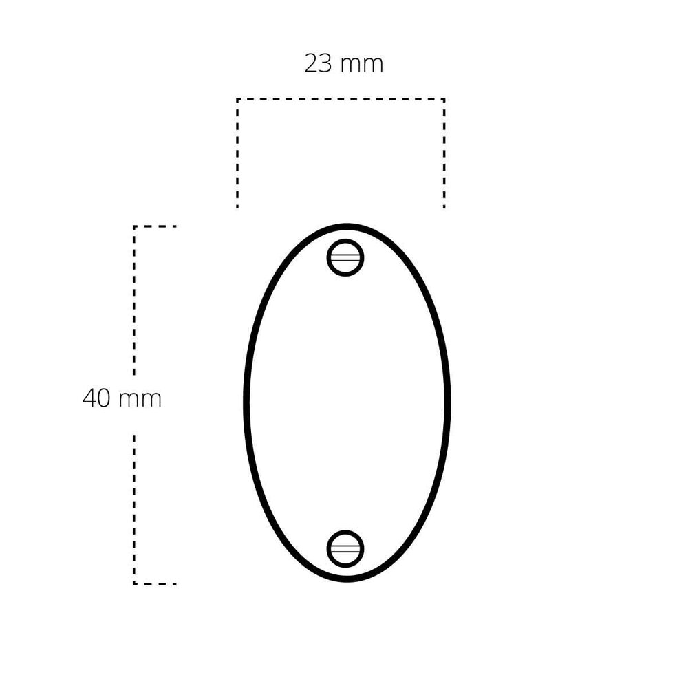 De Oude Deurklink Blindrozet ovaal - mat nikkel