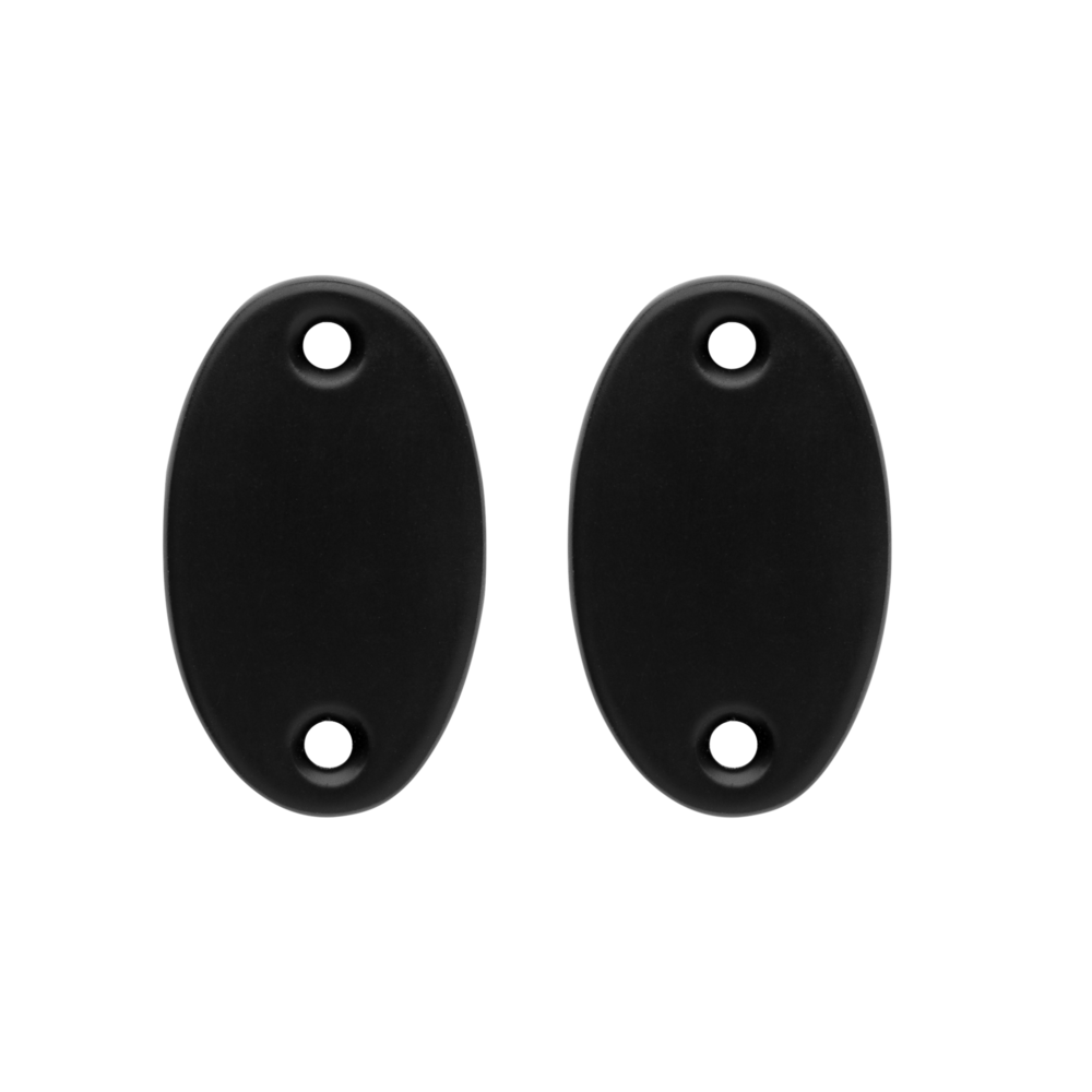 De Oude Deurklink Blindrozet ovaal - mat zwart