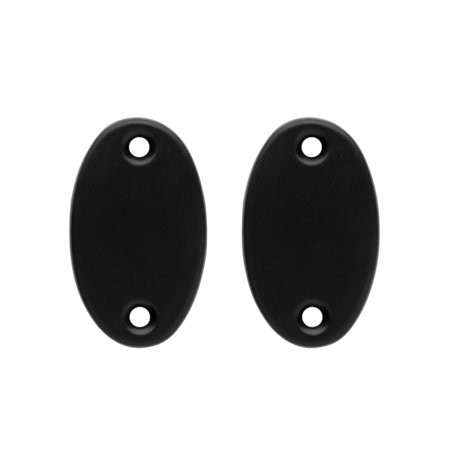 De Oude Deurklink Blindrozet ovaal - mat zwart