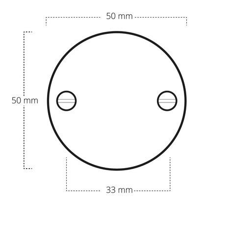 De Oude Deurklink Blindrozet rond - glanzend nikkel