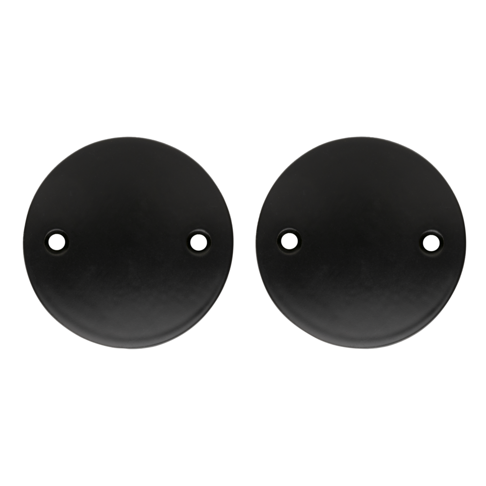 De Oude Deurklink Blindrozet rond - mat zwart