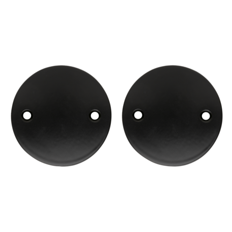 De Oude Deurklink Blindrozet rond - mat zwart