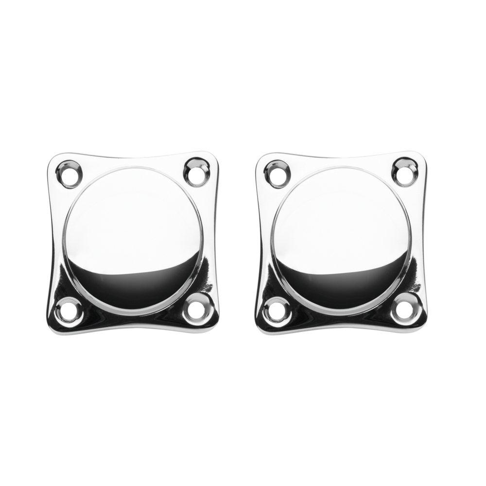 De Oude Deurklink Blindrozet vierkant - glanzend nikkel