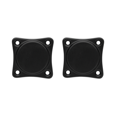 De Oude Deurklink Blindrozet vierkant - mat zwart