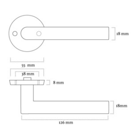 Mooi Deurbeslag Deurklink Esferia mat zwart met ronde sleutelrozetten Rosa Mooi Deurbeslag Deurklink Esferia mat zwart met ronde sleutelrozetten Rosa