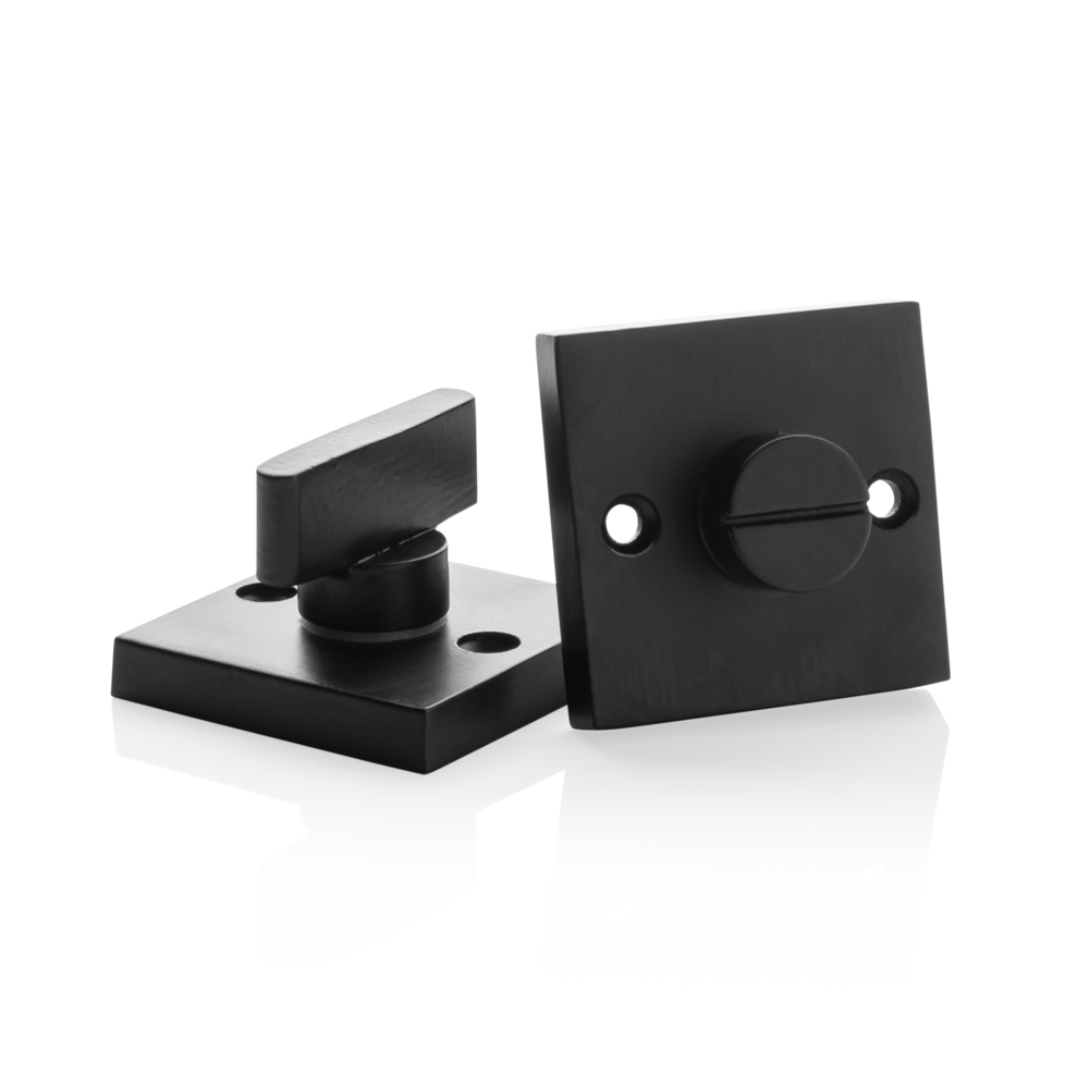 Mooi Deurbeslag Deurklink Nova zwart en WC slot Piazza