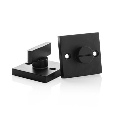 Mooi Deurbeslag Deurklink Nova zwart en WC slot Piazza