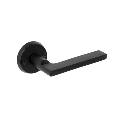 Mooi Deurbeslag Deurklink Vita mat zwart met ronde cilinderrozetten Rosa Mooi Deurbeslag Deurklink Vita mat zwart met ronde cilinderrozetten Rosa