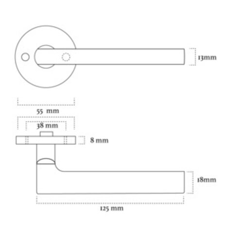 Mooi Deurbeslag Deurklink Vita mat zwart met ronde sleutelrozetten Rosa Mooi Deurbeslag Deurklink Vita mat zwart met ronde sleutelrozetten Rosa