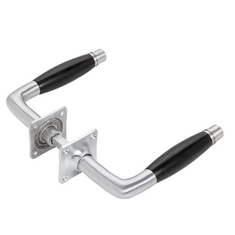 De Oude Deurklink Deurklink - Deco mat nikkel vierkante rozet