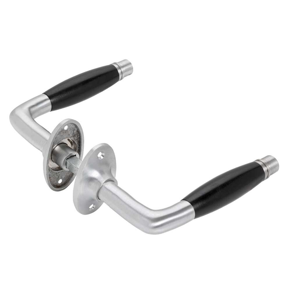 De Oude Deurklink Deurklink - Deco mat nikkel, ovaal rozet