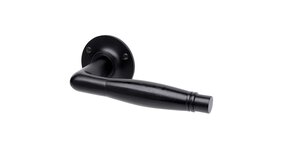 De Oude Deurklink Deurklink - Deco mat zwart, rozet rond De Oude Deurklink Deurklink - Deco mat zwart, rozet rond