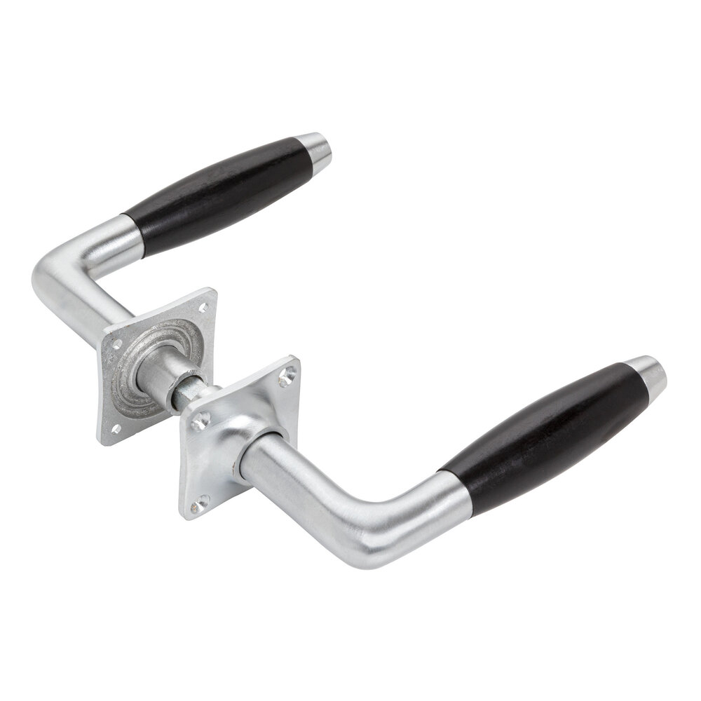 De Oude Deurklink Retro Deurklink Klassiek mat nikkel vierkante rozetten