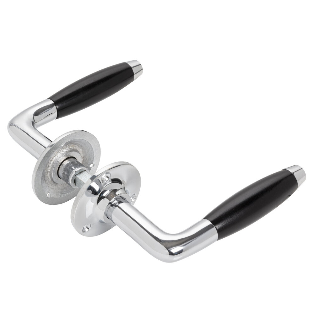 De Oude Deurklink Retro Deurklink Klassiek nikkel met rond rozet