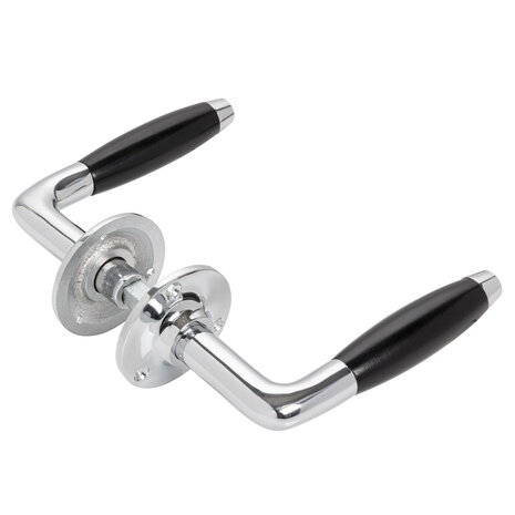 De Oude Deurklink Retro Deurklink Klassiek nikkel met rond rozet