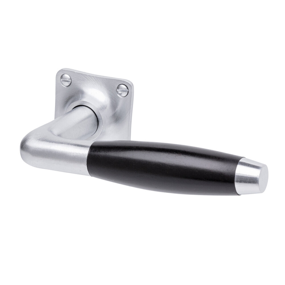 De Oude Deurklink Deurklink set Klassiek mat nikkel met vierkante sleutelrozetten