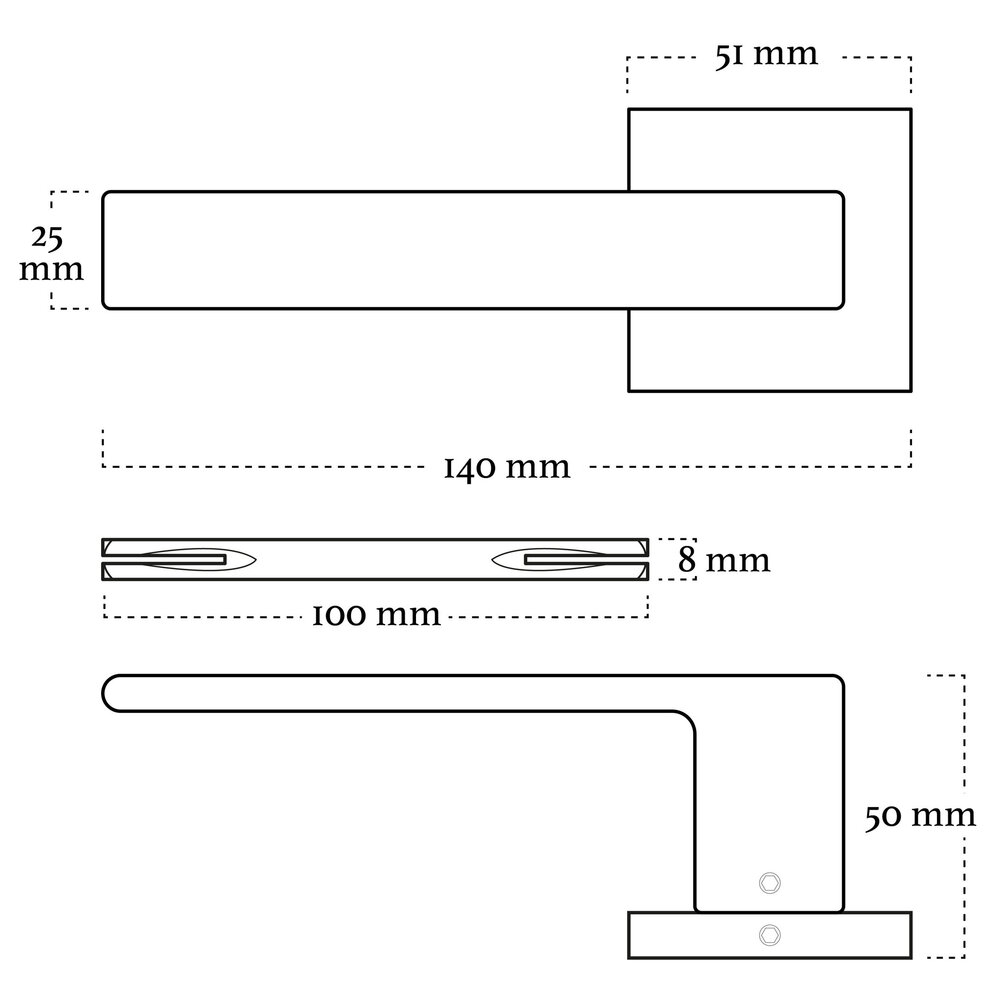 Mooi Deurbeslag Nova21 deurklinken in mat zwart