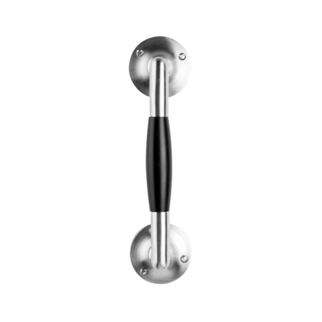 De Oude Deurklink Handgreep 195mm ronde rozetten - mat nikkel De Oude Deurklink Handgreep 195mm ronde rozetten - mat nikkel