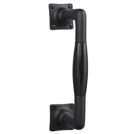 De Oude Deurklink Handgreep 185mm in mat zwart met bakelieten handvat De Oude Deurklink Handgreep 185mm in mat zwart met bakelieten handvat