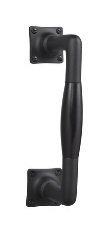 De Oude Deurklink Handgreep 185mm in mat zwart met bakelieten handvat De Oude Deurklink Handgreep 185mm in mat zwart met bakelieten handvat